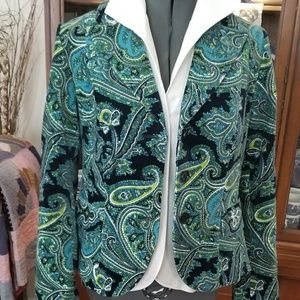 Talbots Boutique Lined Paisley jacket